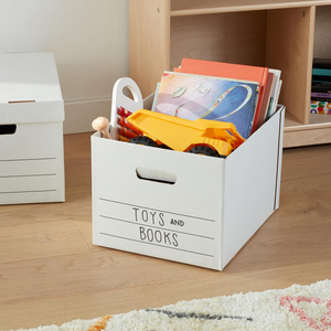Caja de almacenamiento personalizada para banqueros de archivos con tapa y asas caja de embalaje de cartón de papel de cartón corrugado - Product Image 4