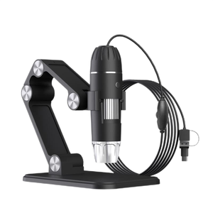 Microscopio Digital USB portátil 1600X con fuente de luz LED Microscopio de mano estéreo 3D 3 en 1 para uso en belleza - Product Image 3