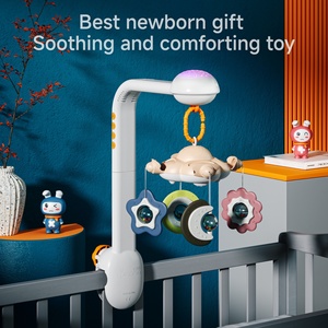 Tumama Kids 360 rotazione culla musicale per bambini in plastica Mobile con morbido granchio appeso giocattoli connessione Wireless culla giocattolo Mobile