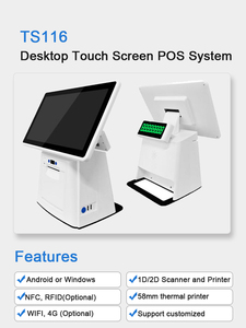 数据收银系统android所有在一个pos双屏终端设备与80毫米打印pos软件 - Product Image 6