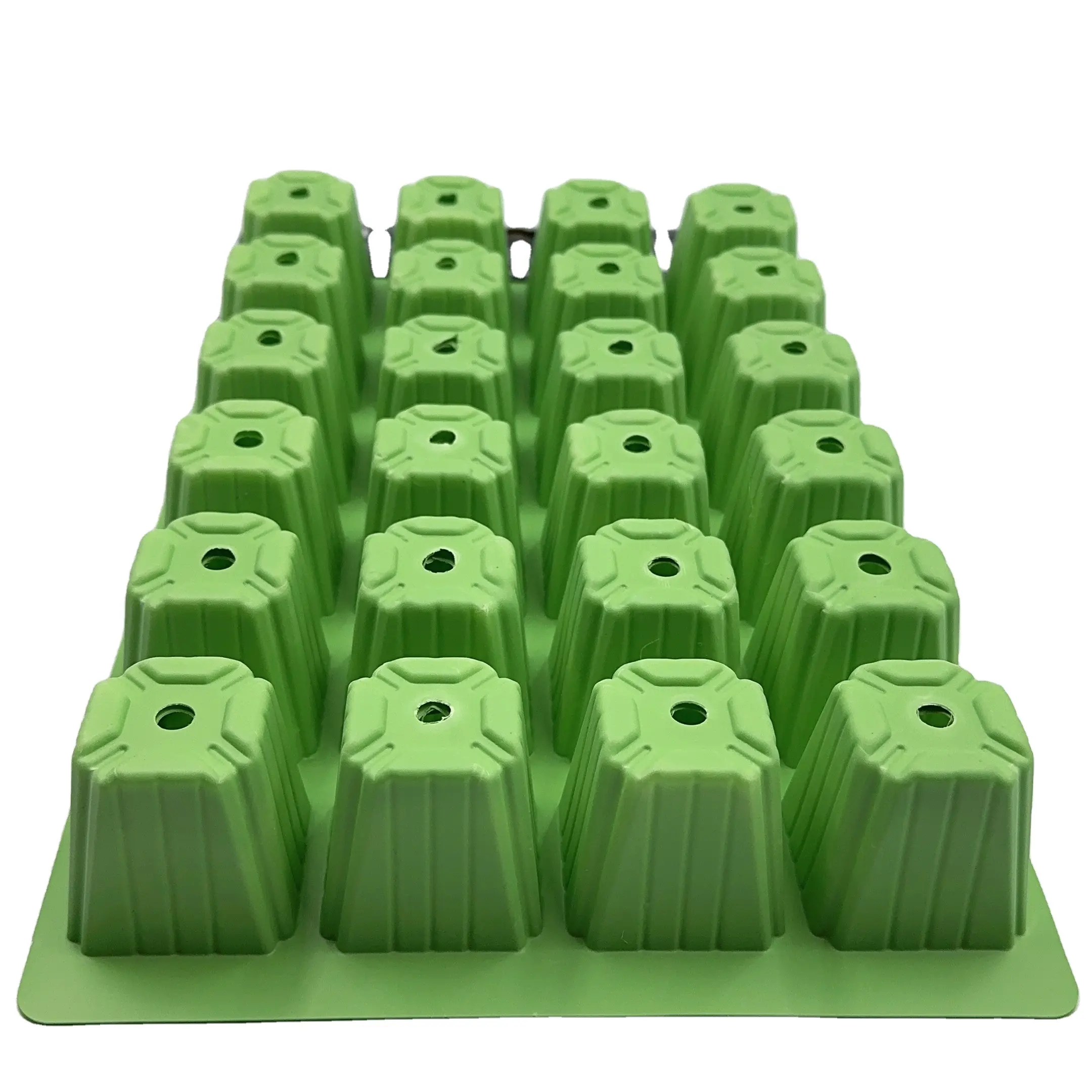 Hot-Selling Nieuwe Hoogwaardige 24-Grid Groene Zaailing Lade Vierkante Plastic Lade