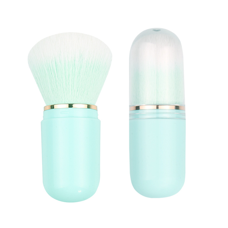 Capsule Retractable Brush Aqua Blue
