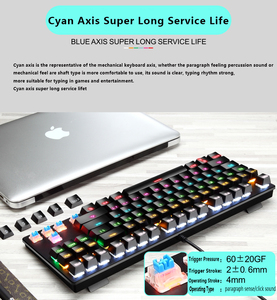 CSX K7 <strong>Custom</strong> 87 Keys Usb Wired Teclado <strong>Computer</strong> Hardware Blue Switch Rgb Gamer Gaming Mechanical <strong>Keyboard</strong> - Product Image 4