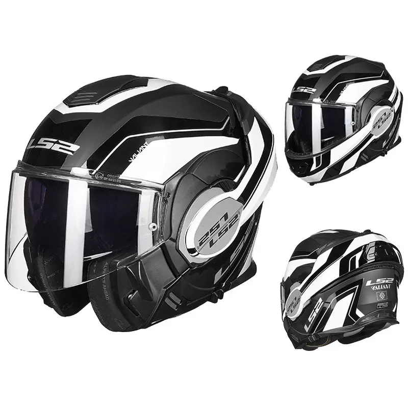 Шлем с откидной крышкой LS2, унисекс всесезонный двойной козырек для мотоциклов ls2 мотоциклетный шлем ls2