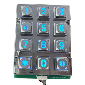 Teclado numérico industrial de metal para control de acceso para terminales de cajeros automáticos y máquinas expendedoras - Product Image 4