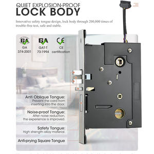 Rfid Card Security Gate System Keyless <strong>Entry</strong> Safe Electric Electronic Handle Locking <strong>Keys</strong> Door Cylinders Smart Hotel <strong>Lock</strong>