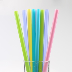 定制彩色聚丙烯吸管变色吸管可重复使用的派对印刷吸管 - Product Image 2