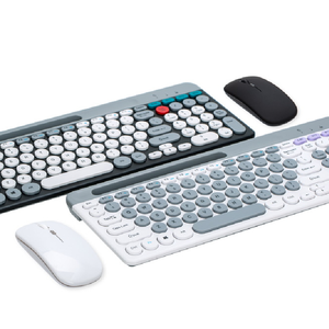 Combos de teclado y ratón Bluetooth inalámbrico 2,4g teclados con ranura para teclado para tableta teléfono ordenador ratón para juegos