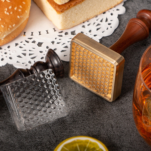 Wax Seal Stamp JU I-1 Ice Branding Stamp with Removable Brass Head <strong>and</strong> Wood Handle for Ice Gold Custom <strong>Moulds</strong> Cake <strong>Tools</strong> 1 Pcs