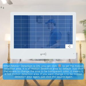 Anjielo 10.1 Inch HD WiFi Touch Monitor Apartment <strong>Intercom</strong> <strong>System</strong> with <strong>Motion</strong> <strong>Detection</strong> Can Change <strong>Detection</strong> Area Door Phones - Product Image 5