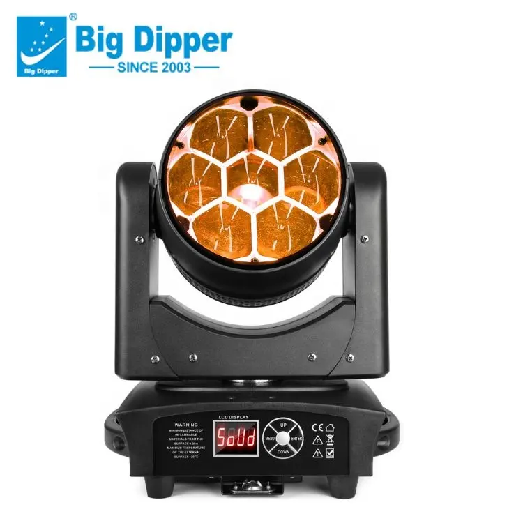 Big Dipper 7*40w rgbw 4 in1 moving head wash dj disco ktv bar per feste effetto scenico luci professionali