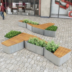 Panche da giardino in fibra di vetro per il tempo libero all'aperto panca salotto - Product Image 4