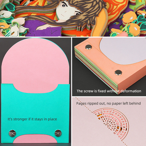 <strong>Custom</strong> Chinese Style Note Pads 3d Paper Craft Model <strong>Notepad</strong> Creative Gift Office School Stationery - Product Image 6