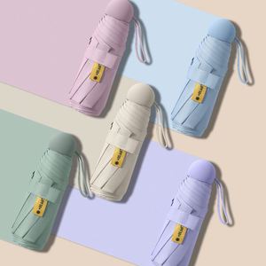 促销加厚遮阳口袋便携式可折叠迷你超轻用于带标志的雨水或阳光胶囊伞 - Product Image 5