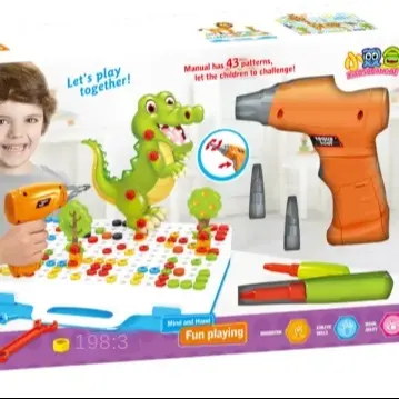 Quebra-cabeças de parafuso de perfuração de jogo de combinação de blocos de forma grátis favoritos das crianças por atacado para se divertir