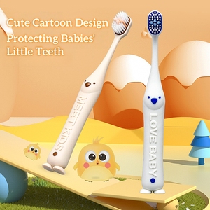 Nhà Máy Bán Buôn Dễ Thương Phim Hoạt Hình Động Vật Hình Mềm Cao Su Trẻ Em Của Bàn Chải Đánh Răng Siêu Mềm Lông Thiết Kế Tiện Dụng Đầy Màu Sắc - Product Image 5