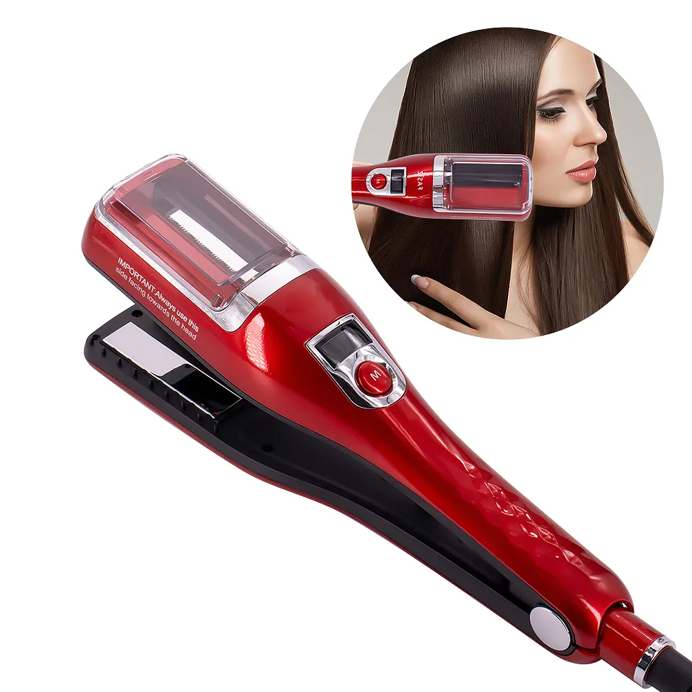 Cortador de cabelo profissional liso End Cutting Clipper 2 em 1 ferro liso cabelo Straightener cabelo Split Termina Trimmer