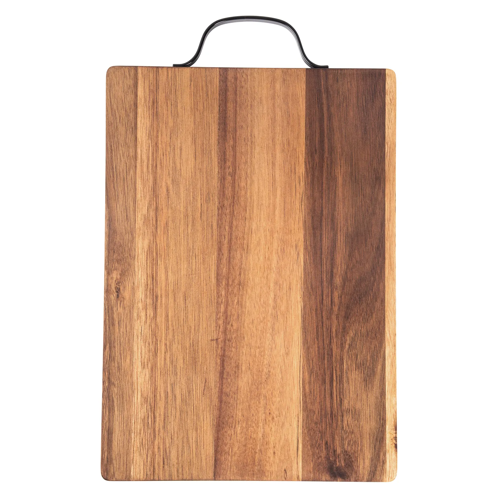 Planche à découper Pro en bambou avec poignée antidérapante, bloc pour cuisine, Pizza, planche à découper en bois d'acacia