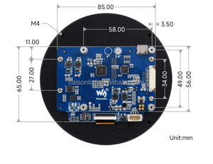 3.4inch HD-M1circular Display Capacitive Touch <strong>Screen</strong> With800x800resolution Ten Point Touch Round <strong>LCD</strong> Display Panel <strong>Raspberry</strong> <strong>Pi</strong>