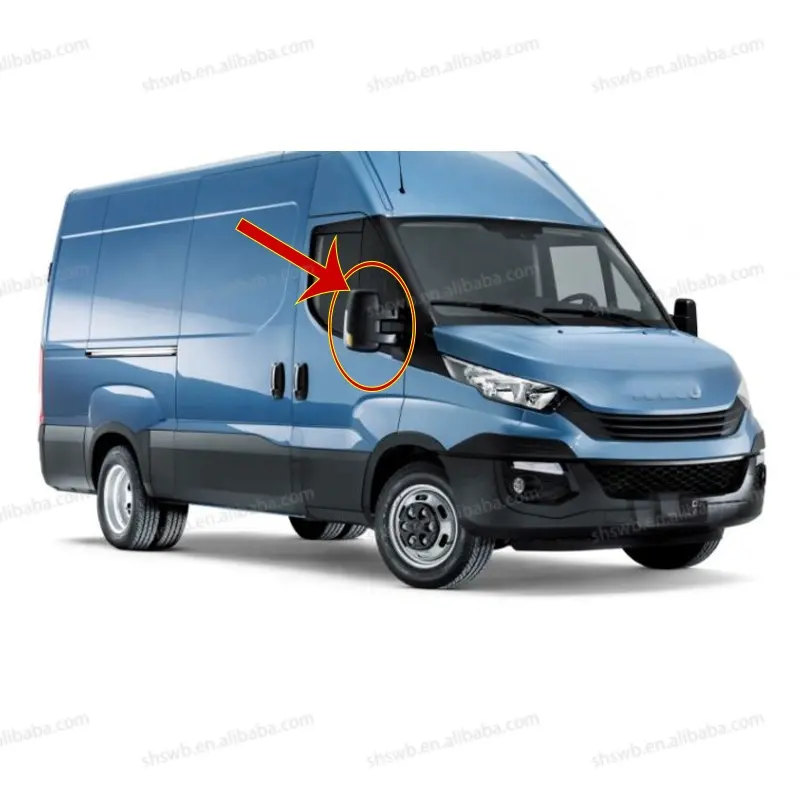 Espejo eléctrico para puerta de ala lateral, para Iveco Daily 2014-2021 5801552553 5801552552