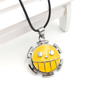 Anime Necklace 1 PIECE Smile Face Pendant With Rope <strong>Chain</strong> - Product Image 2