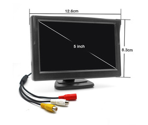 Smartour Display da 5 pollici con telecamera posteriore di Backup CCD auto HD visione notturna anteriore e retromarcia del veicolo retromarcia telecamera di parcheggio - Product Image 5