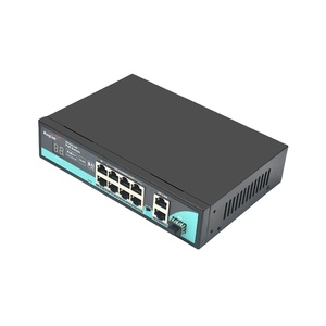 สวิตช์ PoE 8พอร์ต BT 60W พร้อมอัปลิงค์2กิกะบิตจอแสดงผลหลอดดิจิตอล1 SFP Ai สำหรับกล้องวงจรปิดรักษาความปลอดภัยฟังก์ชั่นเครือข่าย IP - Product Image 4