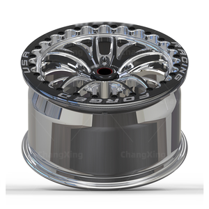 Hợp kim hành khách xe bánh xe 8-11j 18 inch 17 inch đa nói màu đen xay giả mạo beadlock bánh xe 5x114.3 cho Mustang Supra MKV - Product Image 3