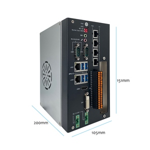 Ordenador industrial sin ventilador con riel Din integrado, IPC, compatible con Intel LGA 1151 6 / 7 / 8 / 9 CPU 12V/24V 6LAN 2COM GPIO 1 * PCI - Product Image 5