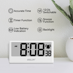 Orologio domestico accurato con ampio Display digitale allarme retroilluminazione conto alla rovescia funzione di movimento elettronico del calendario - Product Image 3