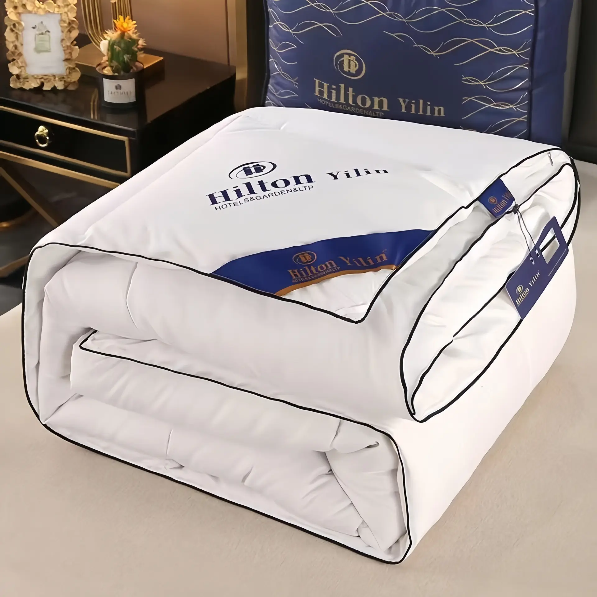 Conjunto de lençóis de cama Queen de luxo e macio em microfibra para hotel, edredom king size de inverno, conjunto de cama fofa