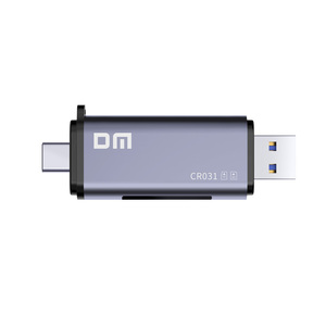 Lettore di schede multifunzione 2 IN 1 IN metallo lettore di schede USB3.1 ad alta velocità lettore di schede C SD/TF CR031 - Product Image 3