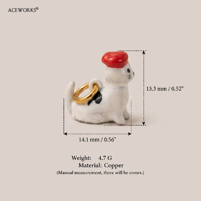 Charm chat chapeau fleur rose