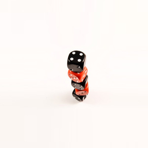 Thương hiệu mới cao cấp số 12 xúc xắc tròn Mạt chược phụ kiện trò chơi bàn màu đỏ đen cung cấp xuyên biên giới - Product Image 4