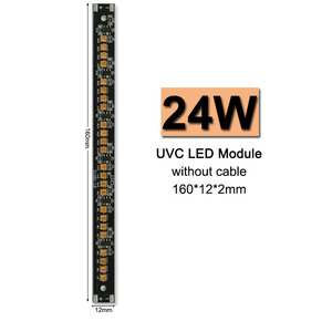 160*<strong>12</strong>*2mm DC 24V UVC <strong>LED</strong> Chip Module Light 275nm 285nm 24W UV <strong>LED</strong> PCBA Strip Lamp Module - Product Image 4