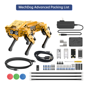 MechDog AI Visuelle Erkennung Smart Quadruped Programmable Robot Dog Support Scratch Python-und Roboter-Kits für die Steam Education