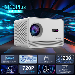 Yinzam M10 Plus 4K Pico Proyector de video inteligente con enfoque eléctrico Keystone 200 ANSI Lumens Dual WiFi 6 y altavoz Android - Product Image 2