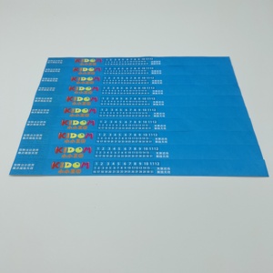 Özel baskılı olay parti QR kodları bilezik ucuz su geçirmez tek kullanımlık kağıt bant Tyvek bilekliği - Product Image 2