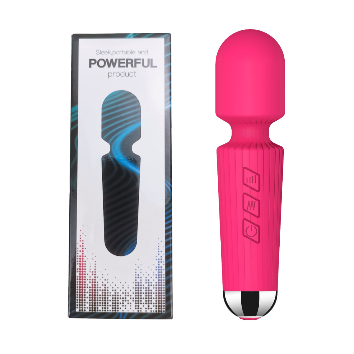Nuevo empaque vertical de plástico, color rojo rosado, en formato de barra pequeña.