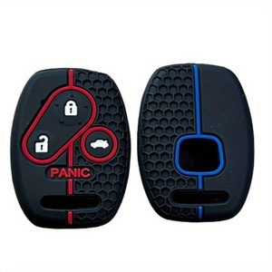 Silicone <strong>Key</strong> Cover for <strong>Honda</strong> for Odyssey for Old Civic for Pilot for <strong>CRV</strong>, Fit, Straight Board 4-button Remote <strong>Key</strong> Case