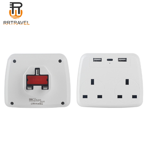 3 USB çoklu fiş uzatma 3 Pin soket ile HHT-106 fiş adaptörü İngiltere için altındaki çok fiş genişletici ev için - Product Image 2