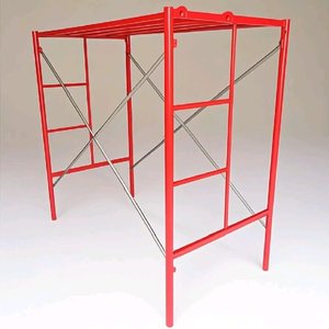 Andamio de acero galvanizado móvil de dos capas moderno para Taller de almacén y hotel con acceso de escalera - Product Image 3