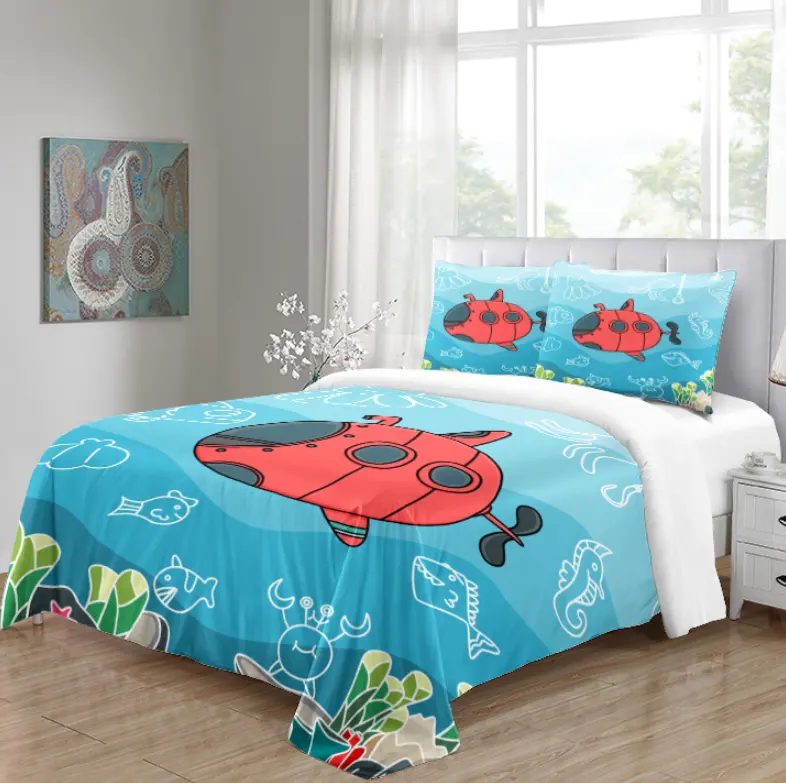 Bộ đồ giường tùy chỉnh 3D thú vị sáng tạo tùy chỉnh vỏ chăn với vỏ gối đôi Nữ Hoàng đầy đủ kích thước vua