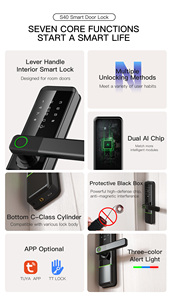 KUB ล็อคดิจิตอลอัจฉริยะ S40, ล็อคด้วยลายนิ้วมือล็อครหัสผ่านแอป WiFi Tuya ล็อคประตูด้วยระบบชีวมาตร - Product Image 2