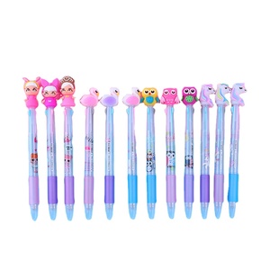 创意卡通3色七彩圆珠笔可爱超可爱学生礼品multi-color0.5圆珠笔 - Product Image 1