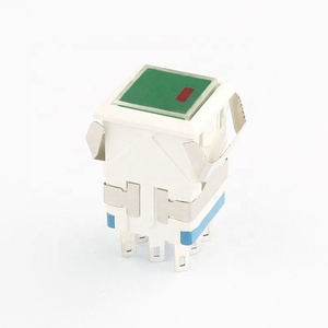 Werkseitig hochwertiger 3a 250V quadratischer mehrfarbiger elektrischer Druckknopf schalter mit Licht - Product Image 3