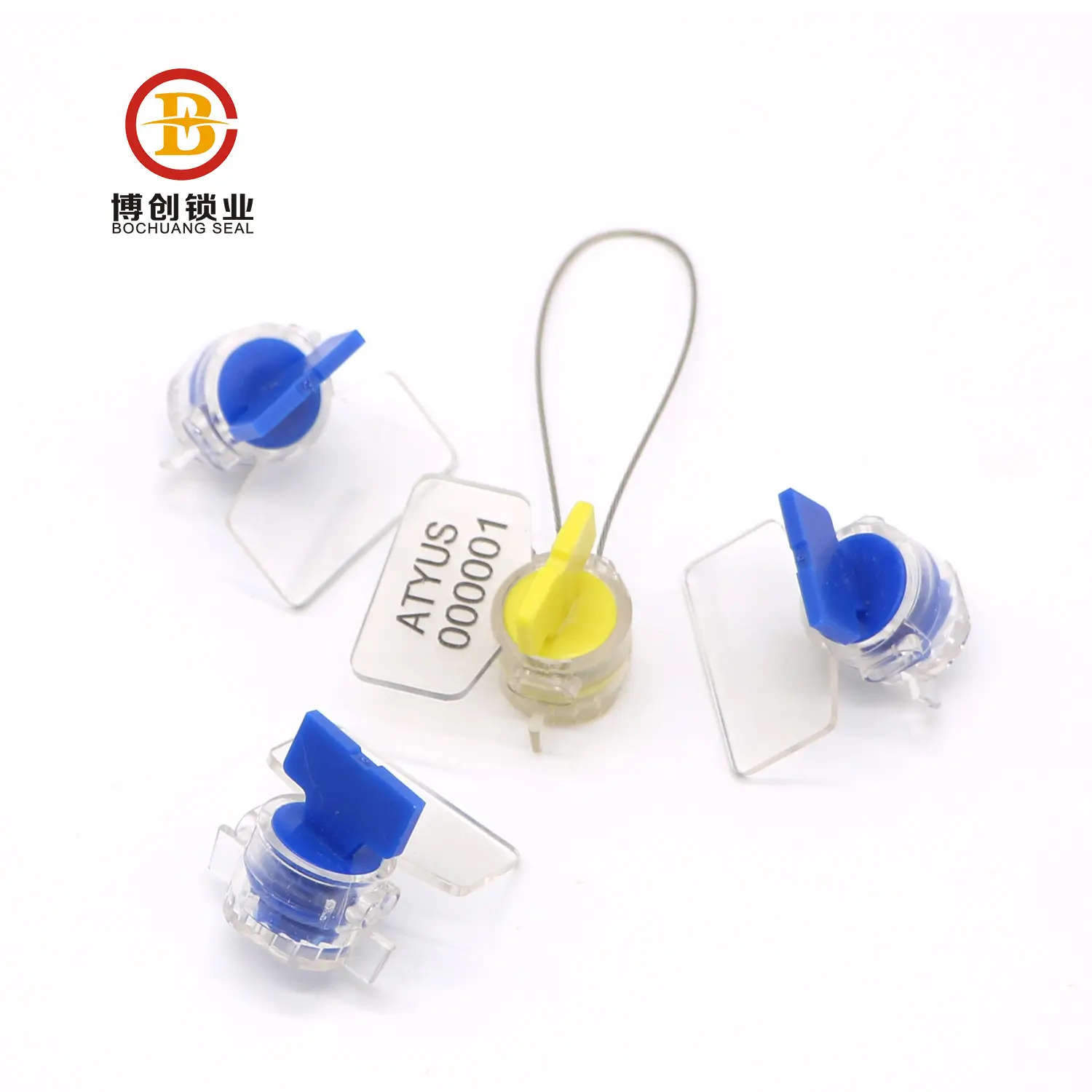 BCM101-medidor de agua, sello de plástico para sello de alambre giratorio