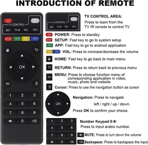 Thay thế điều khiển từ xa điều khiển cho Android TV Box <span class=keywords><strong>MXQ</strong></span>, <span class=keywords><strong>MXQ</strong></span> Pro, <span class=keywords><strong>MXQ</strong></span>-4K, T95M, T95N, X96 x96mini Android TV Box - Product Image 3