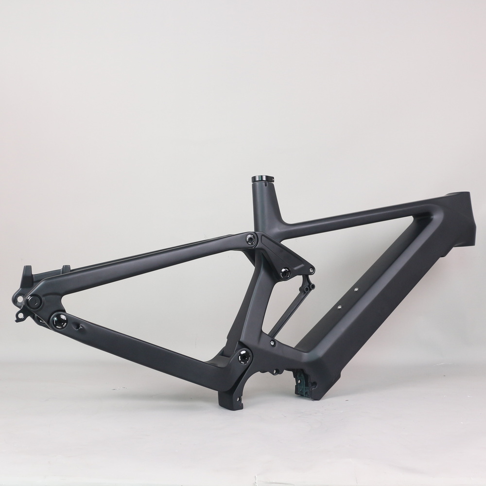 29er Suspension E-MTB Bike Carbon Frame E69 Compatible with Bafang M510 M500 M600 mid motor 250W  include motor and battery