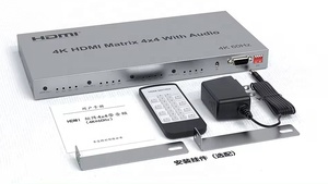 V2.0 4K HDMIマトリックス4X4 EDID対応RS232 HDMIスイッチ4X4マトリックスオーディオ付き - Product Image 3
